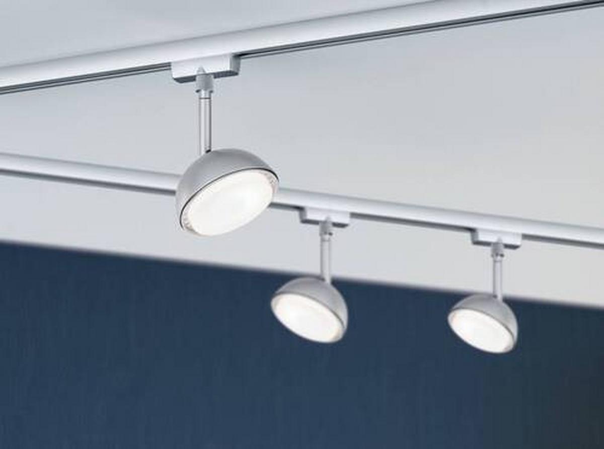 Schienensystem-Strahler Spot Hemi in Chromfarben max. 5 W - Chromfarben, Basics, Kunststoff/Metall (10/17,0cm) - Paulmann