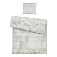 BETTWÄSCHESET CHAINS - Weiss/Cognac, Konventionell, Textil (160/210cm) - Modern Living