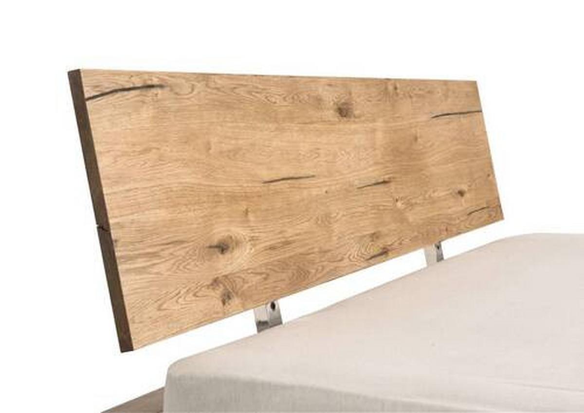 Bett aus Massiv Holz ca. 180x200 - Eichefarben, Lifestyle, Holz (180/200cm) - Zandiara