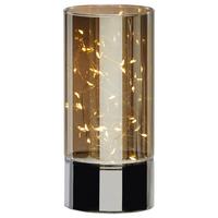 KOLUMNA DEKORACYJNA JP16873 - szary, Lifestyle, szkło (9/20cm) - X-Mas