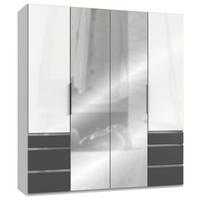 Ormar S Klasičnim Vratima Level 36 D - bijela/boje grafita, Moderno, drvni materijal/metal (200/216/58cm) - Modern Living