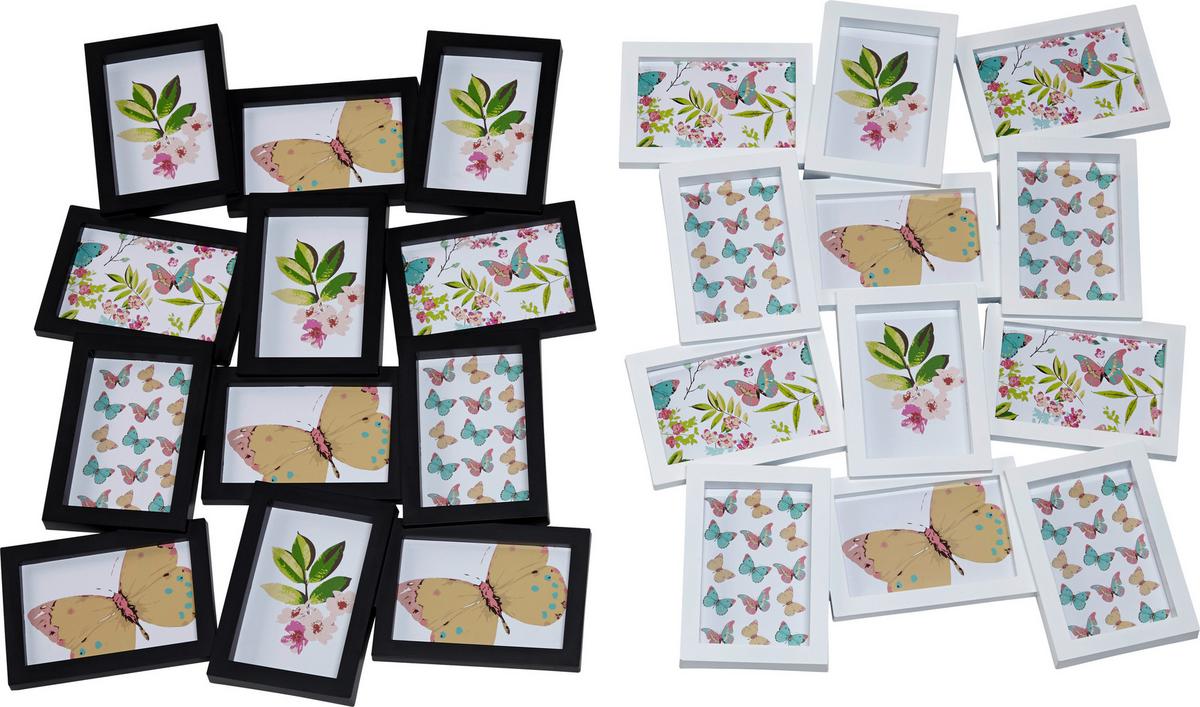 Rame foto HANS - alb/negru, plastic/carton (61,5/49,5/2cm) - Modern Living