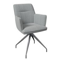 Gartenstuhl Glamour Anthrazit/Beige Metall/Textil - Beige/Anthrazit, MODERN, Textil/Metall (62/62/87cm)