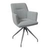UTESTOL GLAMOUR - beige/antracit, Modern, metall/textil (62/62/87cm) - Mömax