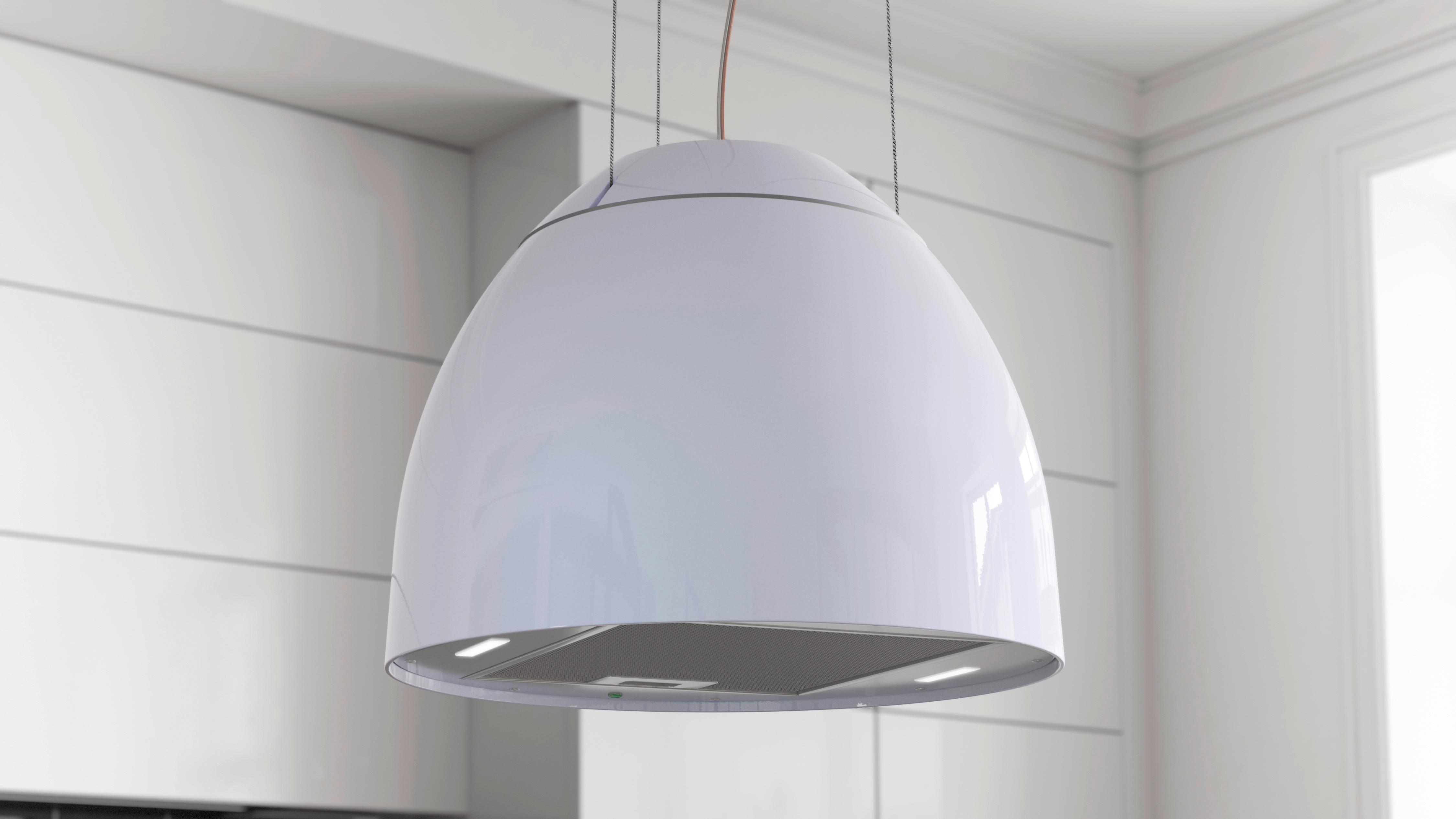 Dunstabzugshaube 875465 Weiß - Weiß, LIFESTYLE, Kunststoff/Metall (190cm) - Vogt