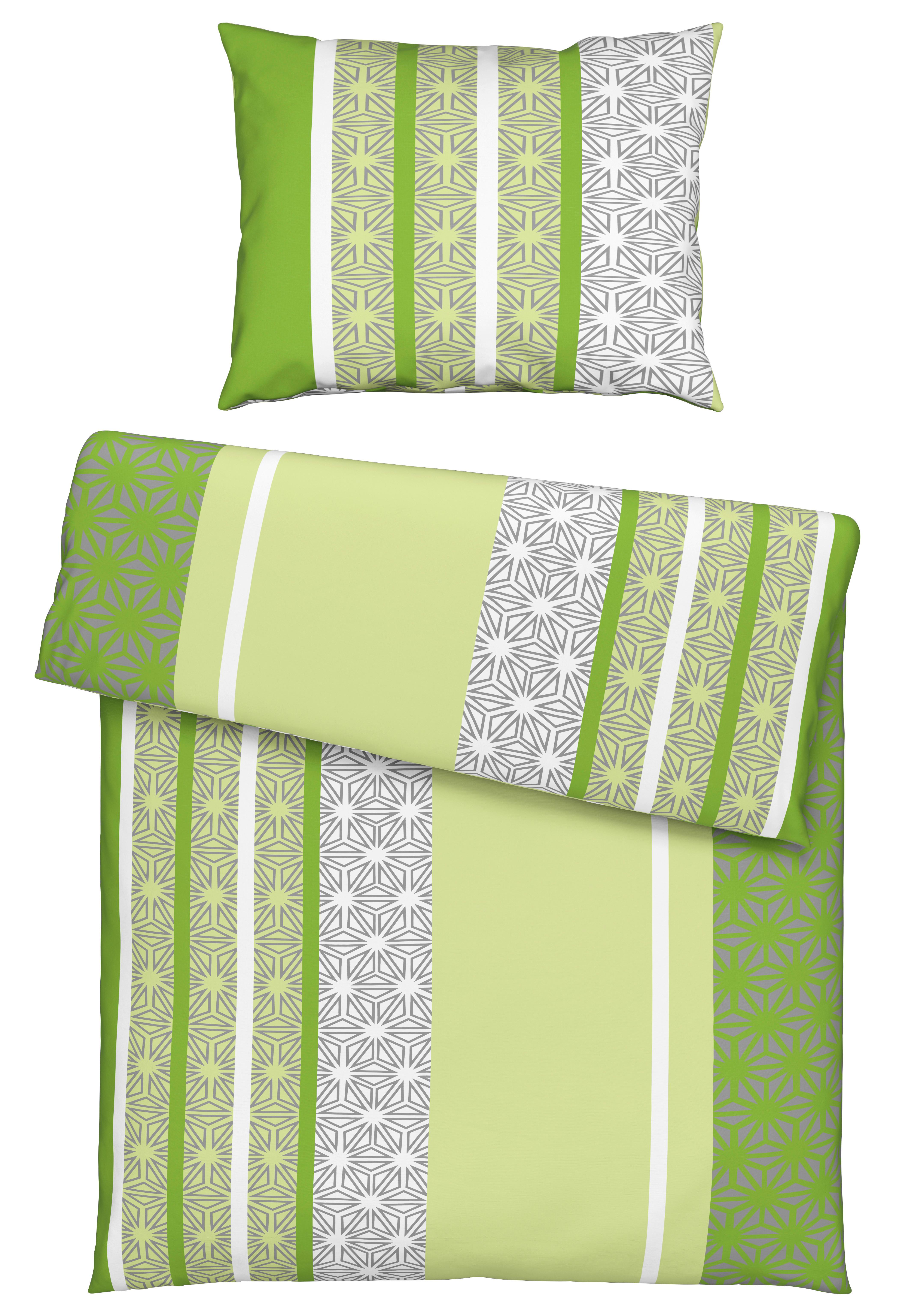 Posteljina Sara 140x200/60x80cm - zelena, tekstil (140/200cm) - Mömax