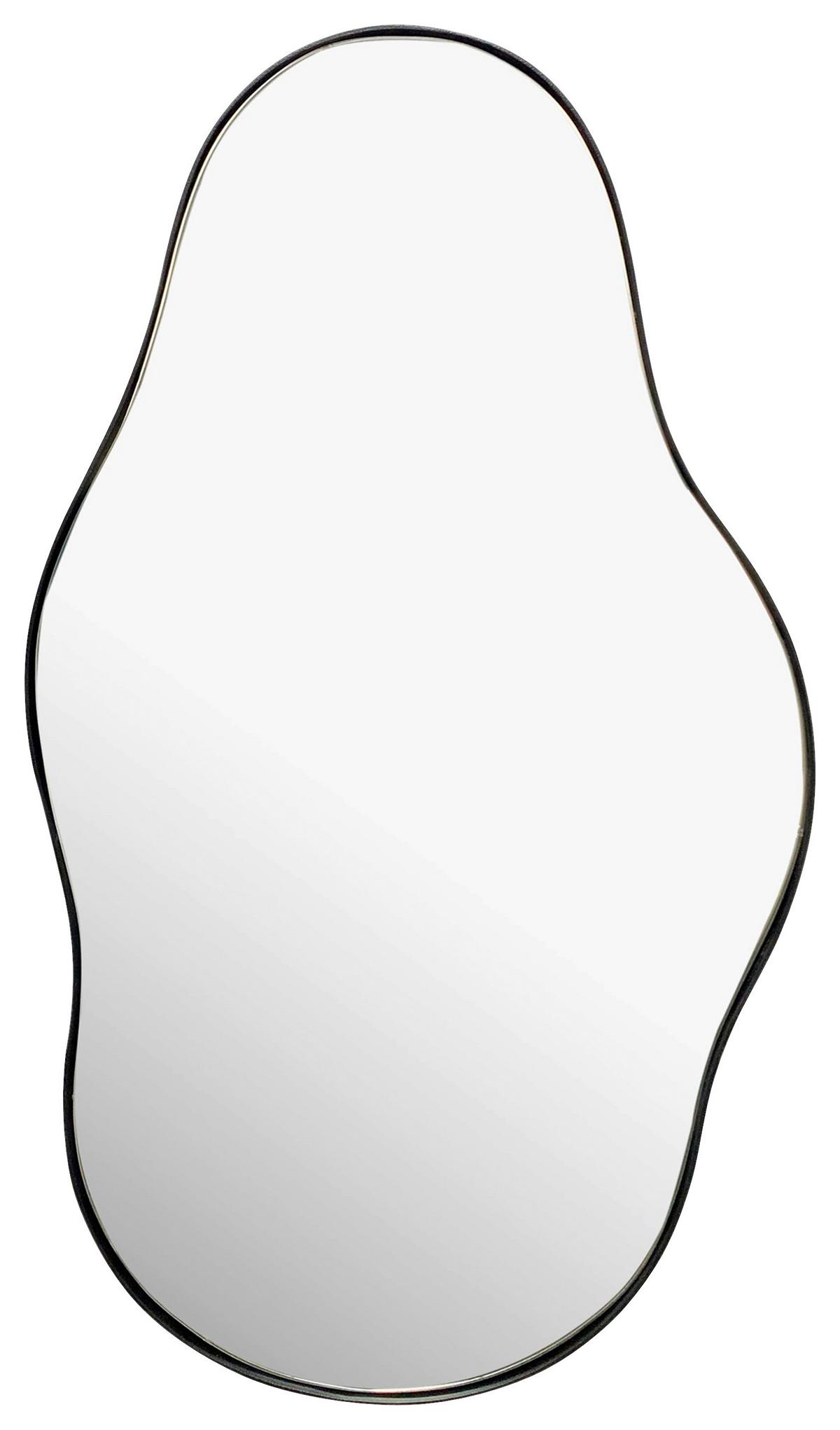 WANDSPIEGEL WL7.109 - Schwarz, Design, Glas/Metall (40/80/2,5cm) - MID.YOU