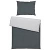 Bettwäsche Annika in Anthrazit ca. 140x200cm - Anthrazit/Silberfarben, Textil (140/200cm) - Modern Living
