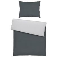 Bettwäsche Annika in Anthrazit ca. 140x200cm - Anthrazit/Silberfarben, Textil (140/200cm) - Modern Living