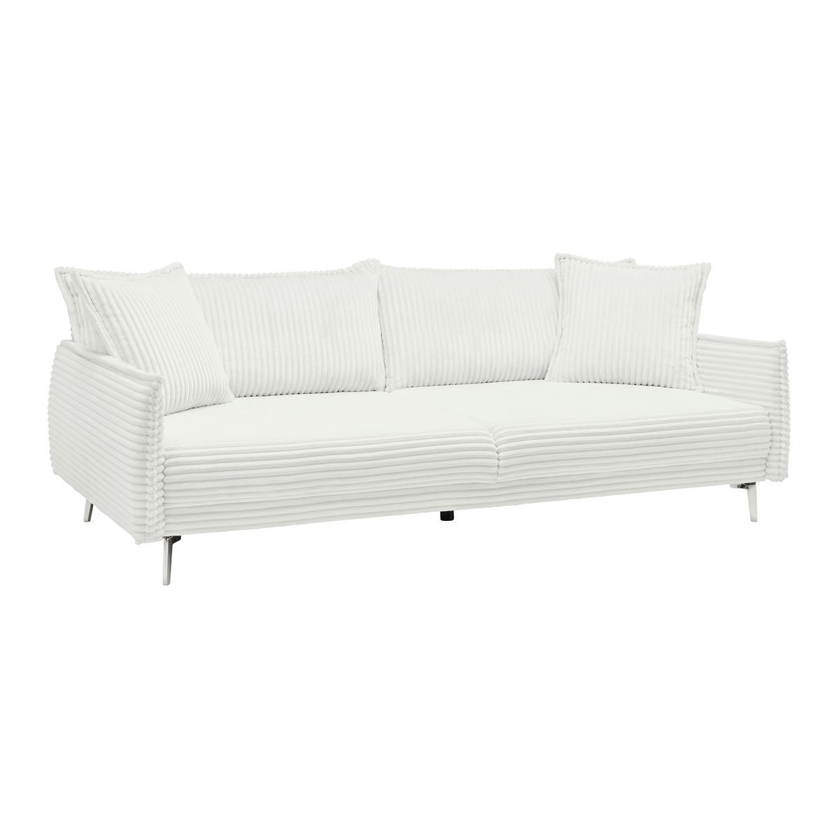 Mega Sofa Kiss - bijela/boje kroma, Moderno, drvo/metal (241/90/117cm) - Mömax