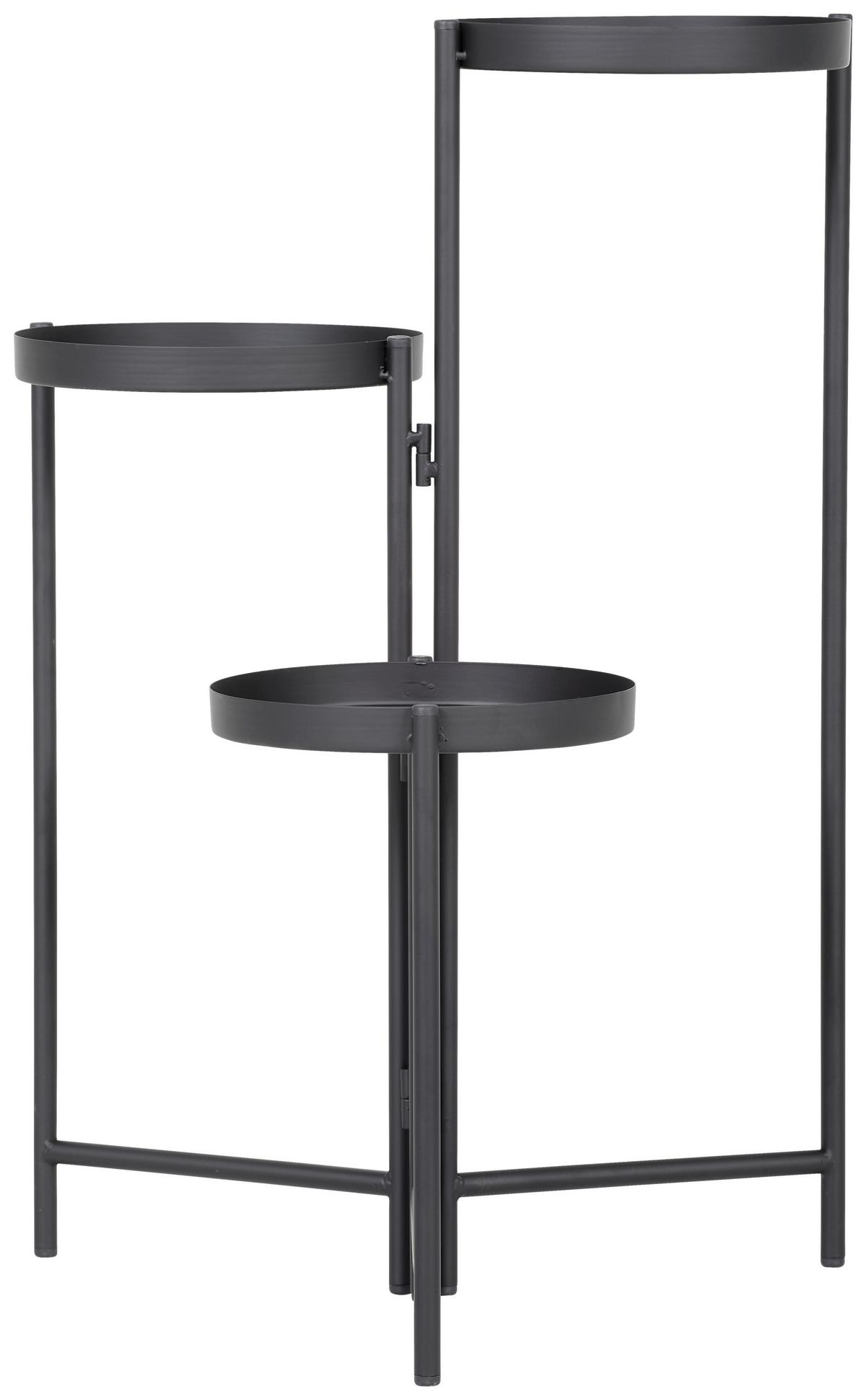 STOJAK NA KWIATY KIRA - czarny, Trend, metal (90/76cm) - Landscape