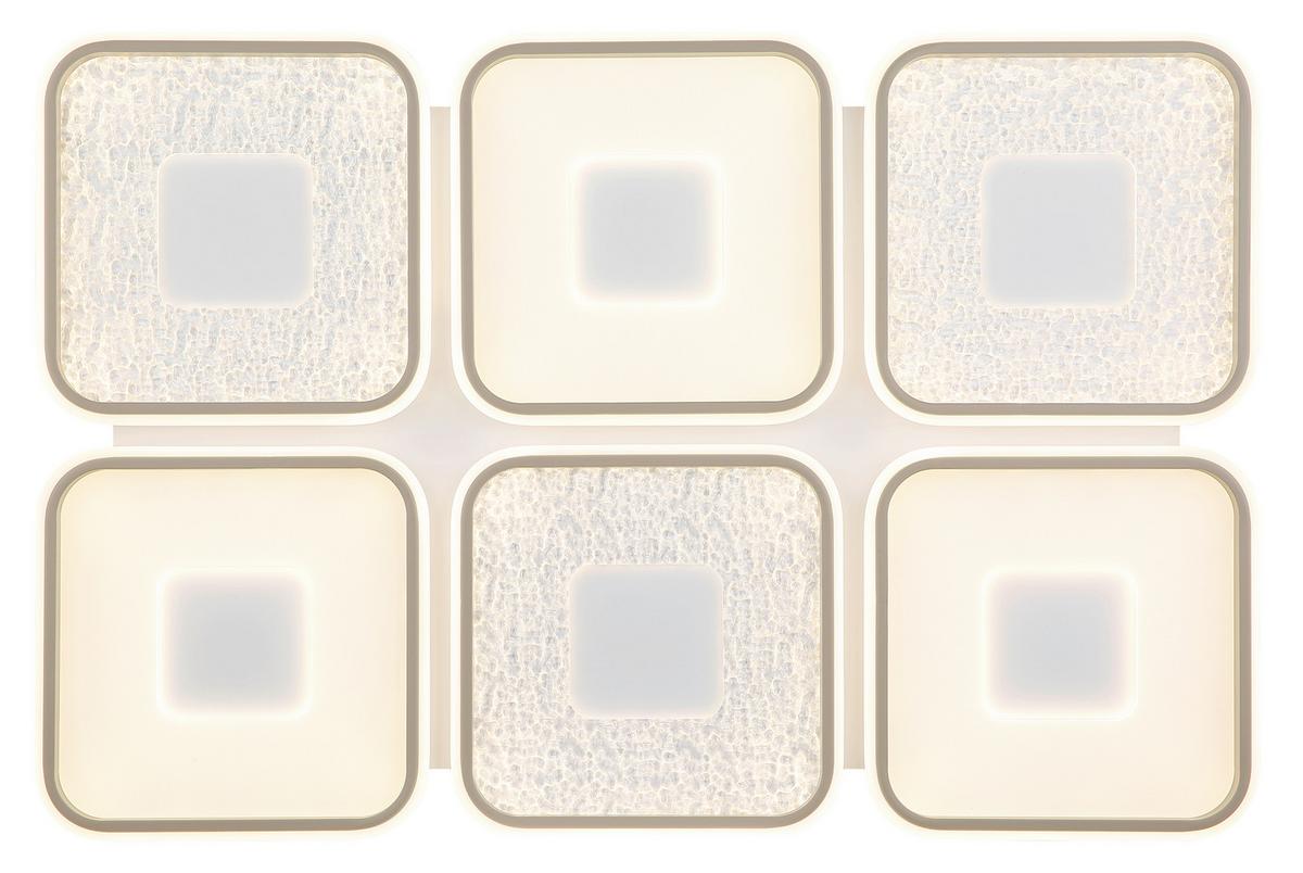 Led-deckenleuchte 48097-120 Mosaiko - Sandfarben/Klar, Design, Kunststoff/Metall (100,1/67/7,8cm) - Globo