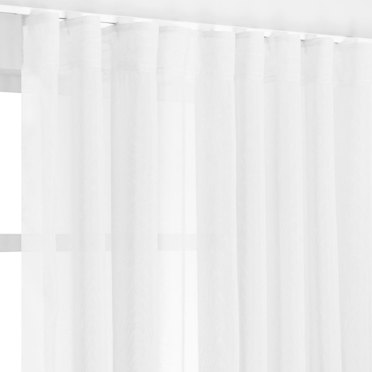 ZASŁONA GOTOWA 0084449 MATHIS BLANC - biały, Basics, tkanina (280/280cm)