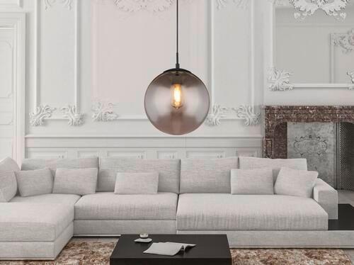 Viseča Svetilka 15830h1 Blama - črna, Design, kovina/steklo (30/120cm) - Globo