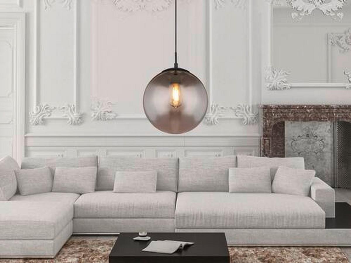Viseča Svetilka 15830h1 Blama - črna, Design, kovina/steklo (30/120cm) - Globo