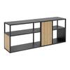 TV-BÄNK PANELO -EXKLUSIV- - svart/naturfärgad, Modern, metall/trämaterial (150/60/35cm) - Mömax