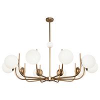 Kronleuchter Rendez-Vous Messingfarben max. 40 Watt - Messingfarben, Basics, Glas/Metall (116/27,6/116cm) - MAYTONI