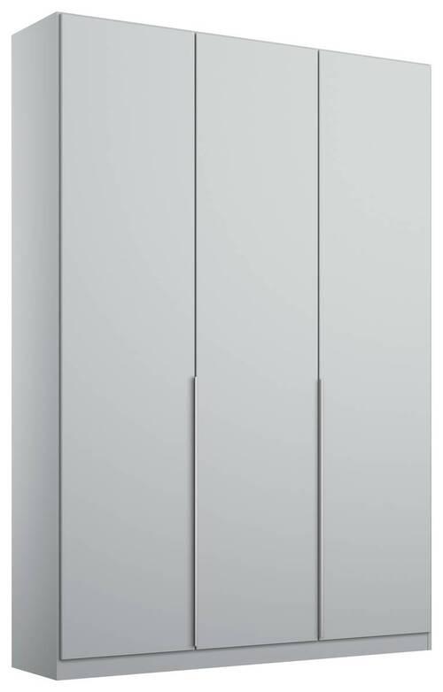 Dulap cu uși rotative ALABAMA - gri deschis, Modern, material pe bază de lemn (136/229/54cm)