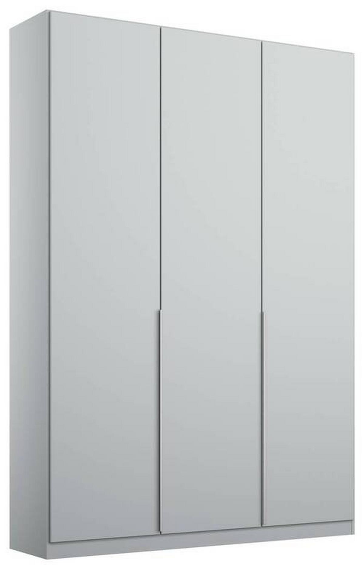 Dulap cu uși rotative ALABAMA - gri deschis, Modern, material pe bază de lemn (136/229/54cm)