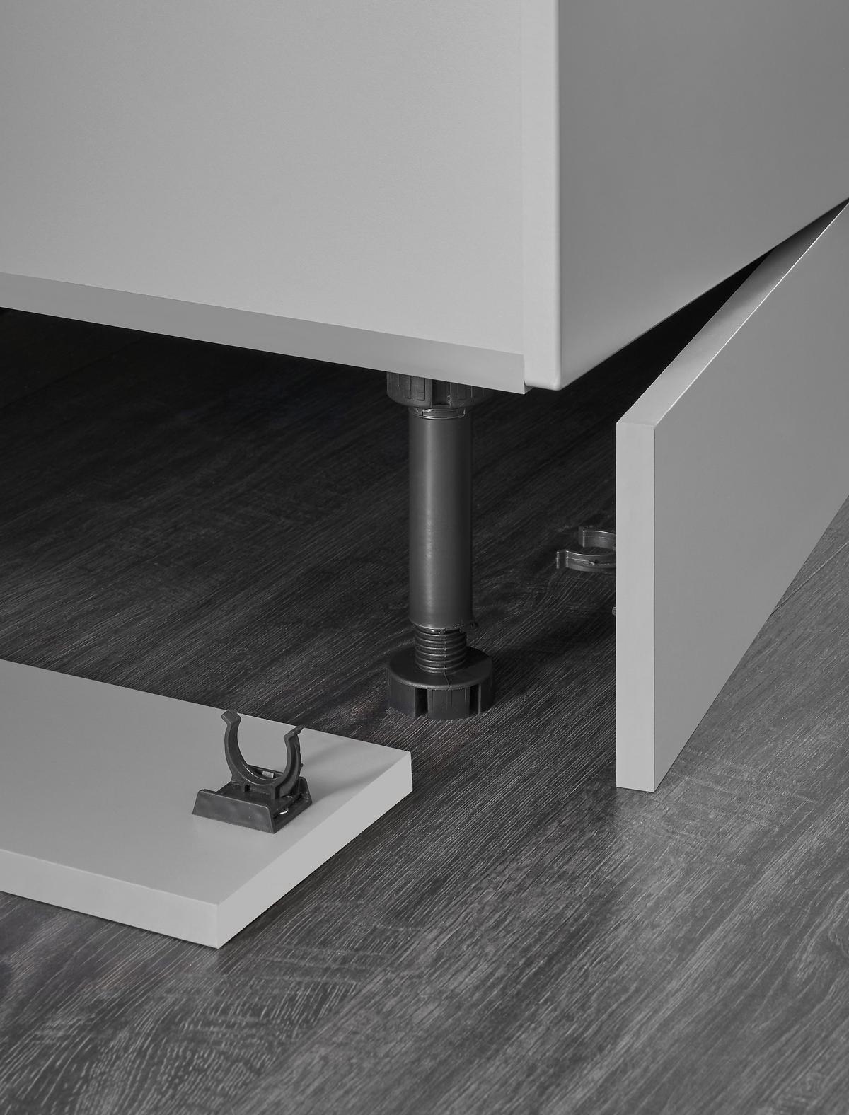 ECKKÜCHE DENVER - Eichefarben/Schwarz, Design, Holzwerkstoff/Kunststoff (220/175cm) - P & B