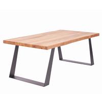 Couchtisch B152415 Jonas - Eichefarben/Schwarz, Natur, Holz/Metall (110/44/60cm) - Globo