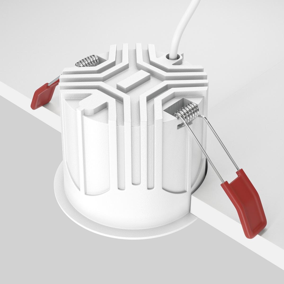 DECKENLEUCHTE ALFA LED - Weiss/Schwarz, Design, Metall (8,5/6,3cm) - MAYTONI