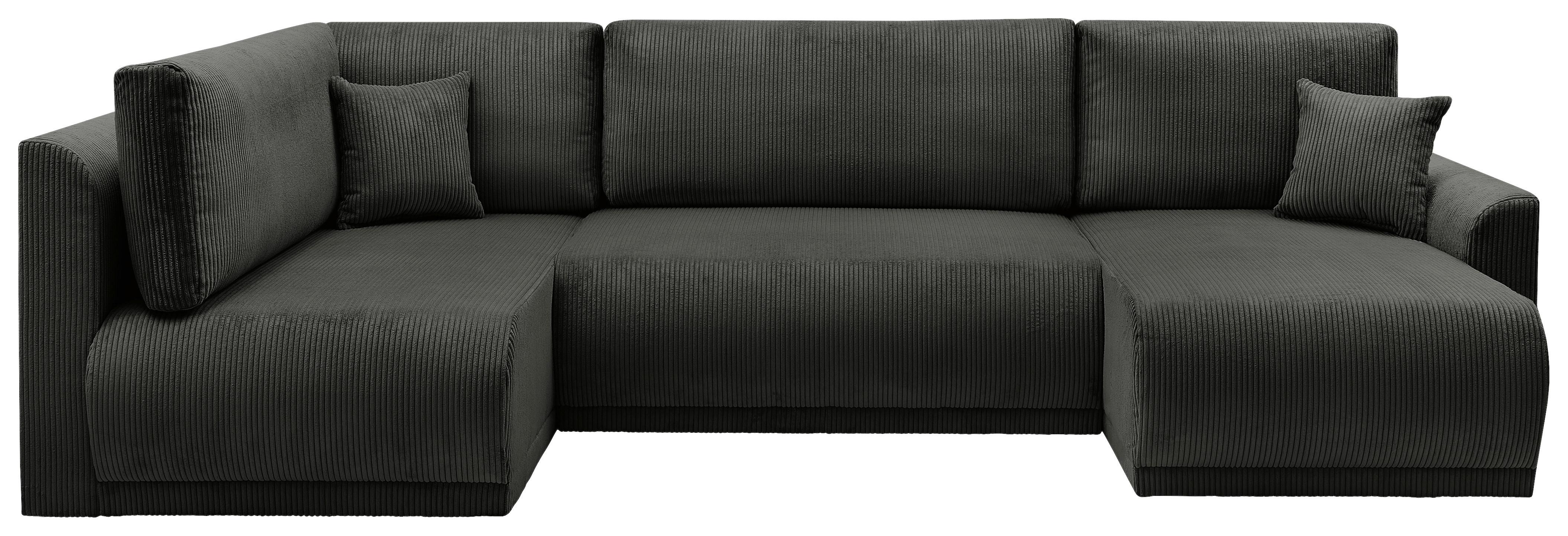 Coltar Kim - negru, Modern, lemn (146/313/160cm) - Modern Living