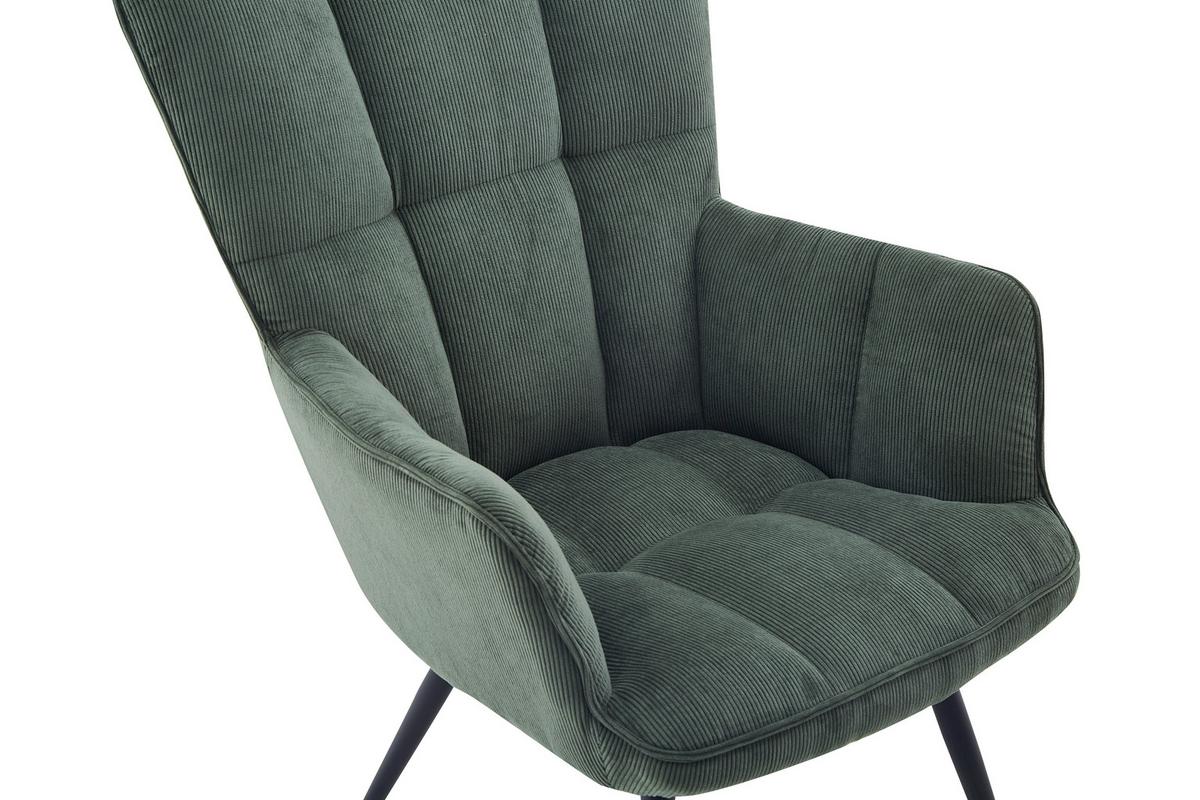 Sessel Alex Grün - Schwarz/Grün, MODERN, Textil/Metall (68/100/78cm) - Based