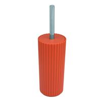 Garnitură perie de WC Allstar Minas - teracotă/argintiu, Modern, plastic (10/34/10cm) - Wenko