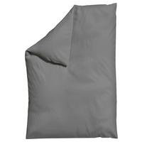 Bettdeckenbezug Woven Satin Grau ca. 135-140x200cm - Grau, Basics, Textil (135-140/200cm) - Schlafgut