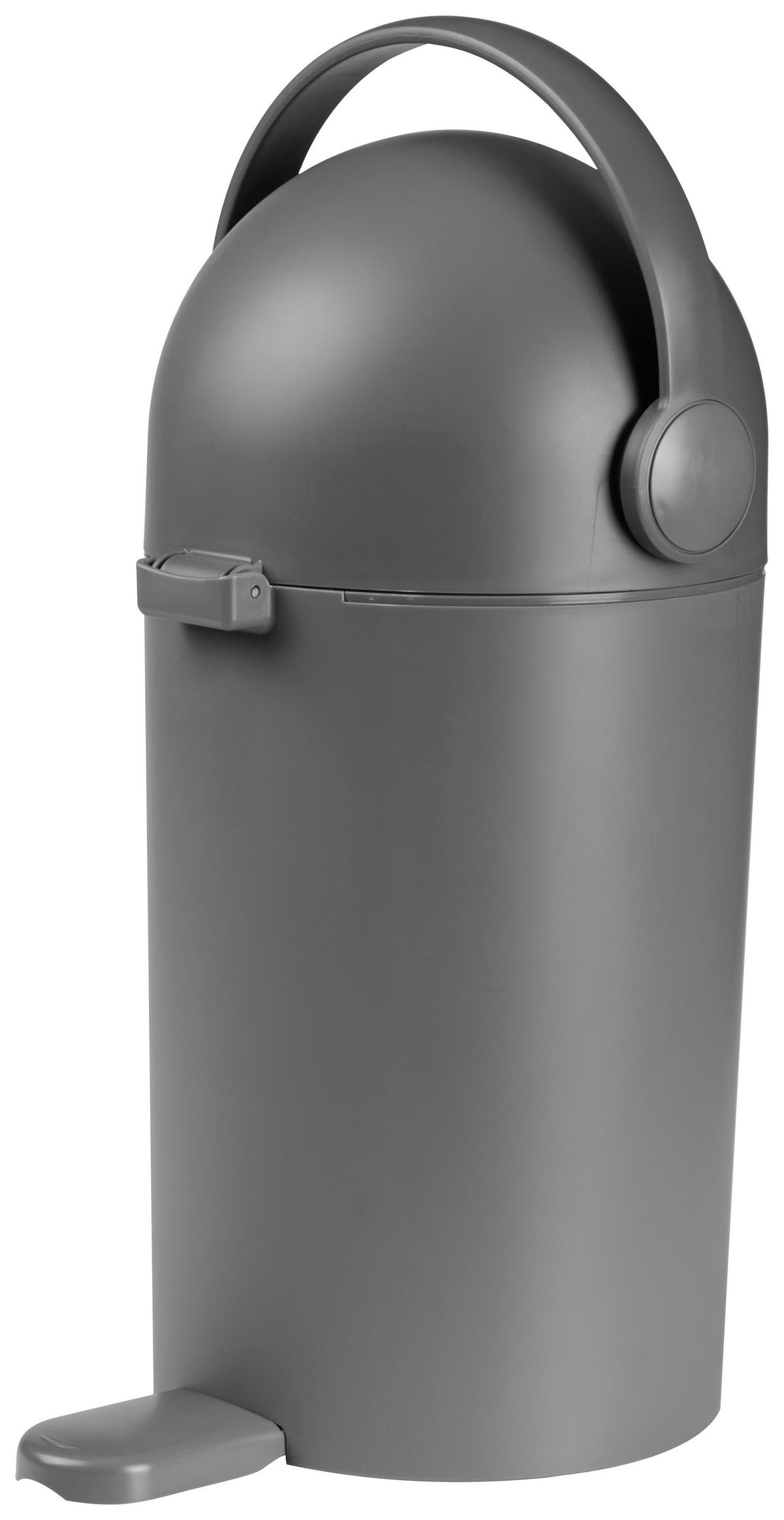 KOSZ NA PIELUCHY SCONCS - ciemnoszary, Basics, tworzywo sztuczne (26/55cm) - My Baby Lou