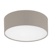 Deckenleuchte 32673 Revilla Weiss/taupe - Taupe/Weiss, Basics, Textil/Metall (38/11cm) - Eglo