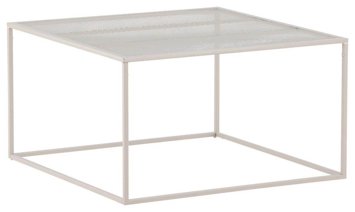 COUCHTISCH NETZ - Beige, Design, Metall (80/80/45cm) - Livetastic