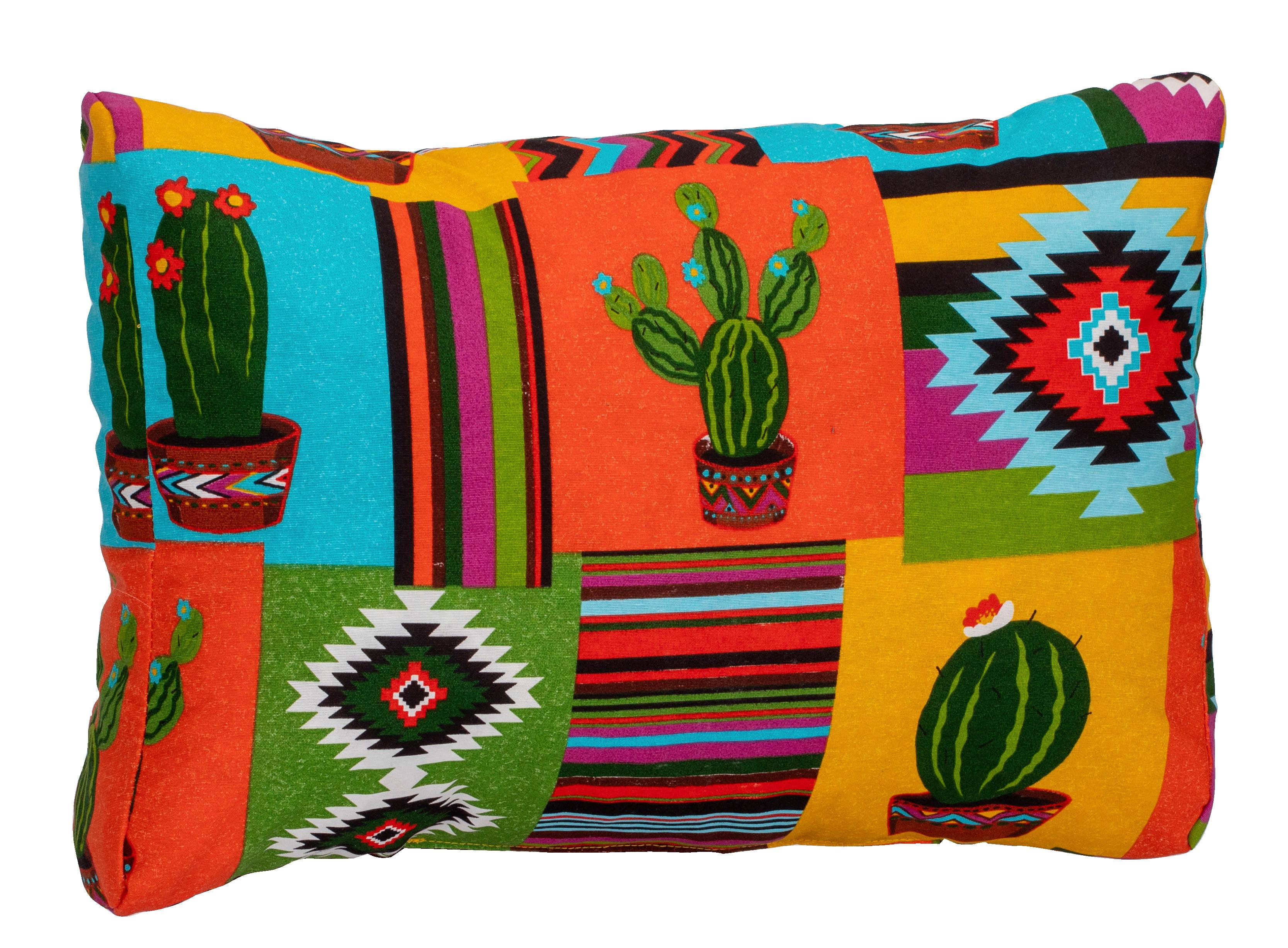 Sedežna Blazina Mexico - modra/rumena, Basics, tekstil (60/40/20cm) - Gardenson
