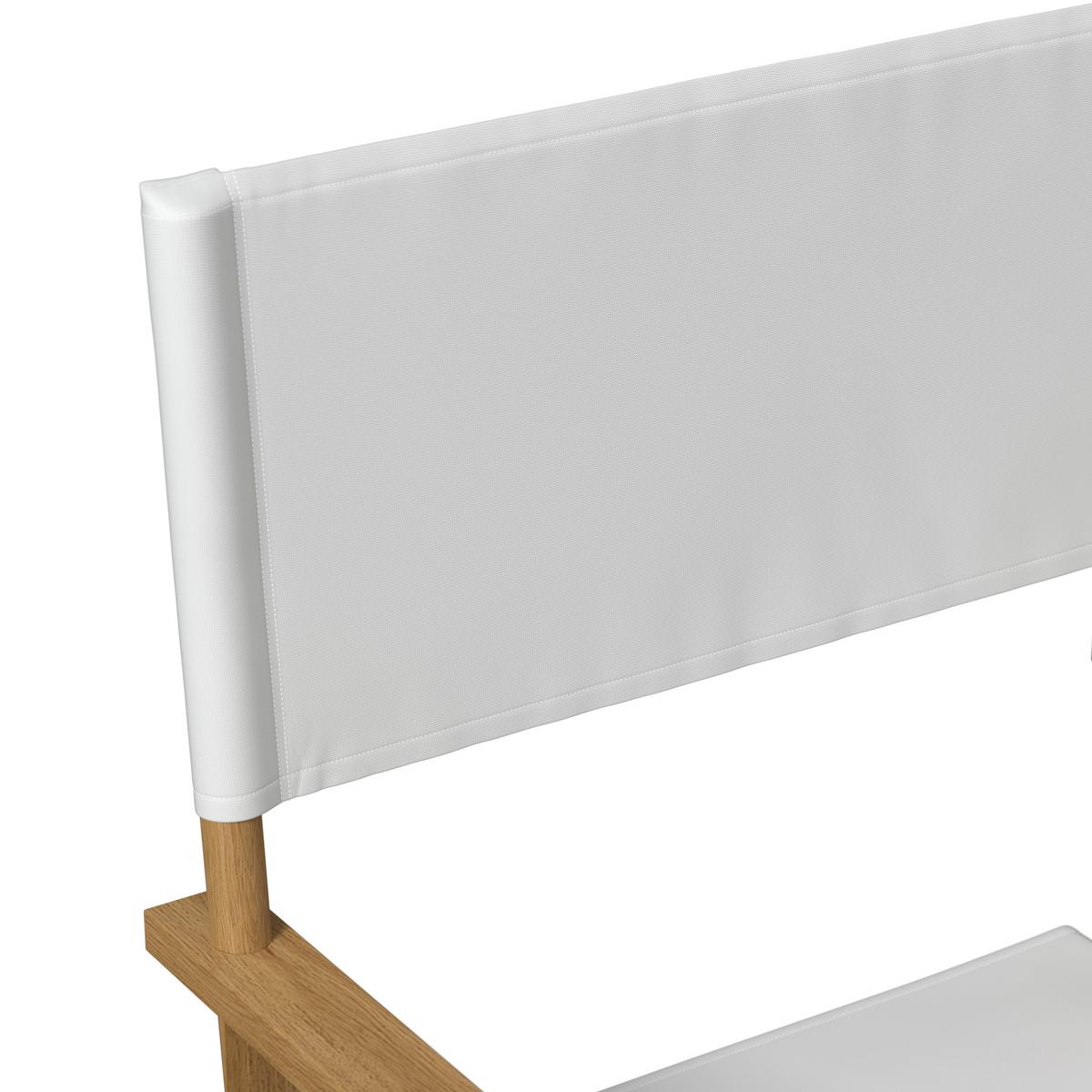 Balkonset Stella Weiß Akazie/Outdoorstoff - Weiß/Akaziefarben, MODERN, Holz/Textil (54/90/50cm) - Bessagi Garden