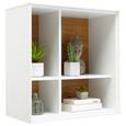 Wandboard in Weiß - Weiß, MODERN, Holzwerkstoff (60/63/32cm) - PREMIUM LIVING
