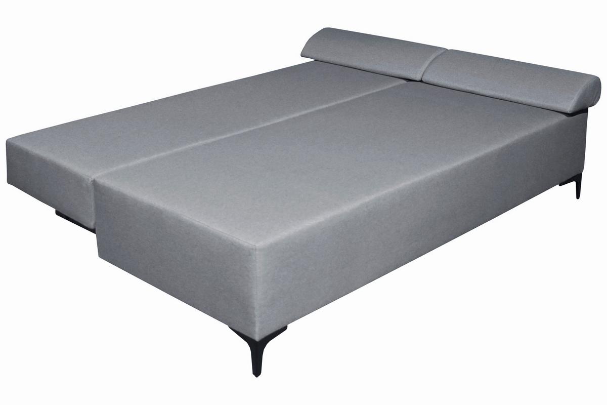 Canapea extensibila LONDON - gri deschis, Modern, lemn/metal (198/90/101cm) - Modern Living