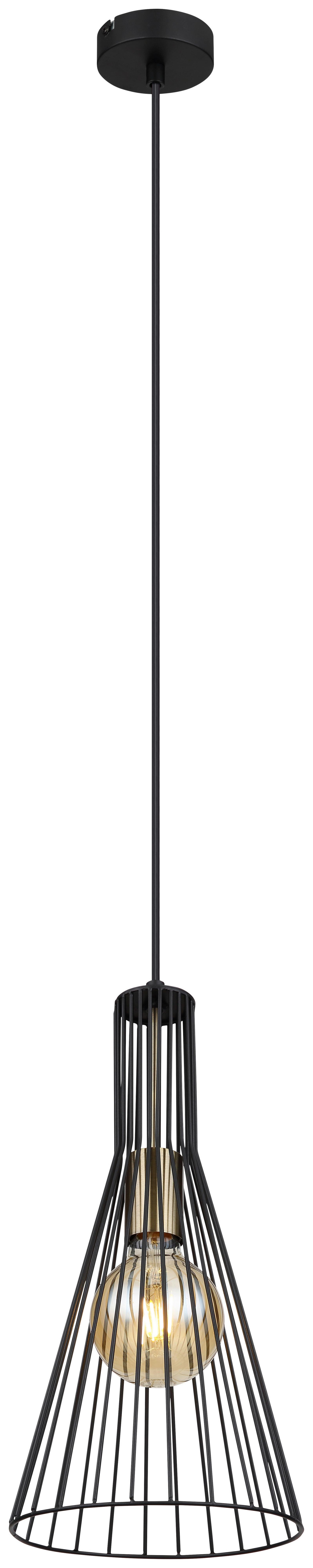 Viseća Svjetiljka Milli - crna, Basics, metal (20/120cm) - Globo