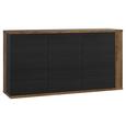 Komoda Lacjum - črna/hrast, Konvencionalno, kovina/umetna masa (161,5/85,1/41,6cm) - Mömax modern living Komoda Lacjum - črna/hrast, Konvencionalno, kovina/umetna masa (161,5/85,1/41,6cm) - Mömax modern living