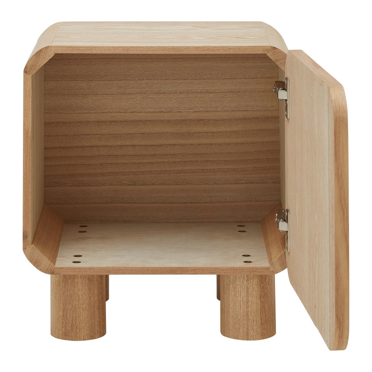 Éjjeliszekrény Alva - natúr, Modern, faalapú anyag/fa (40/45/30cm) - Premium Living