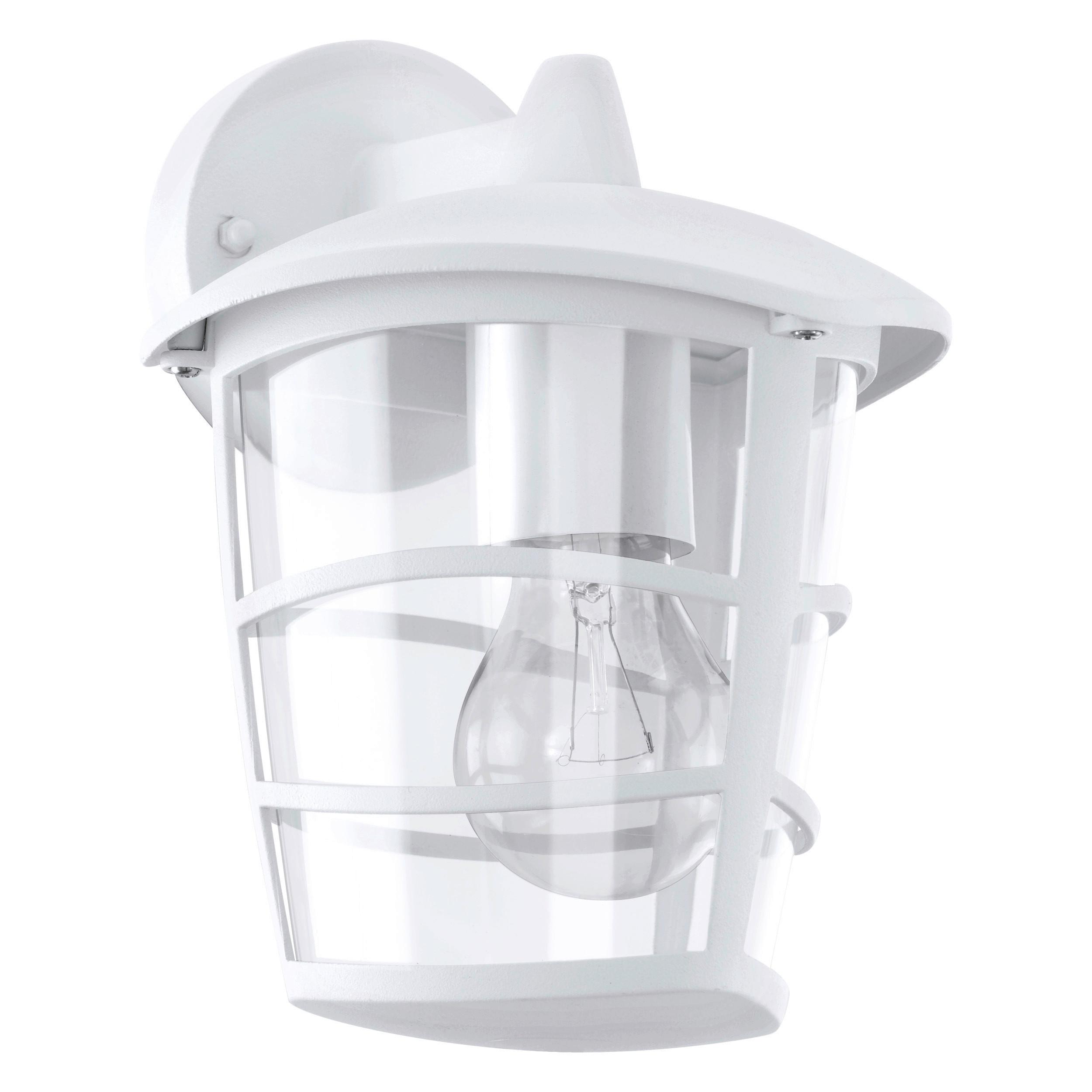 Led-wandleuchte Aloria Klar Weiss - Weiss/Transparent, Basics, Kunststoff/Metall (17cm) - Eglo