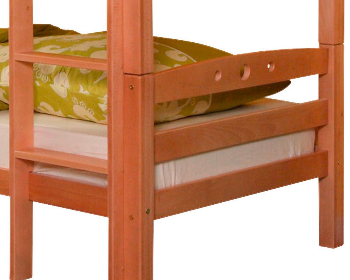 Etagenbett Lupo R aus Buche ca. 208x102 cm - Buchefarben, Basics, Holz (90/200cm) - MID.YOU