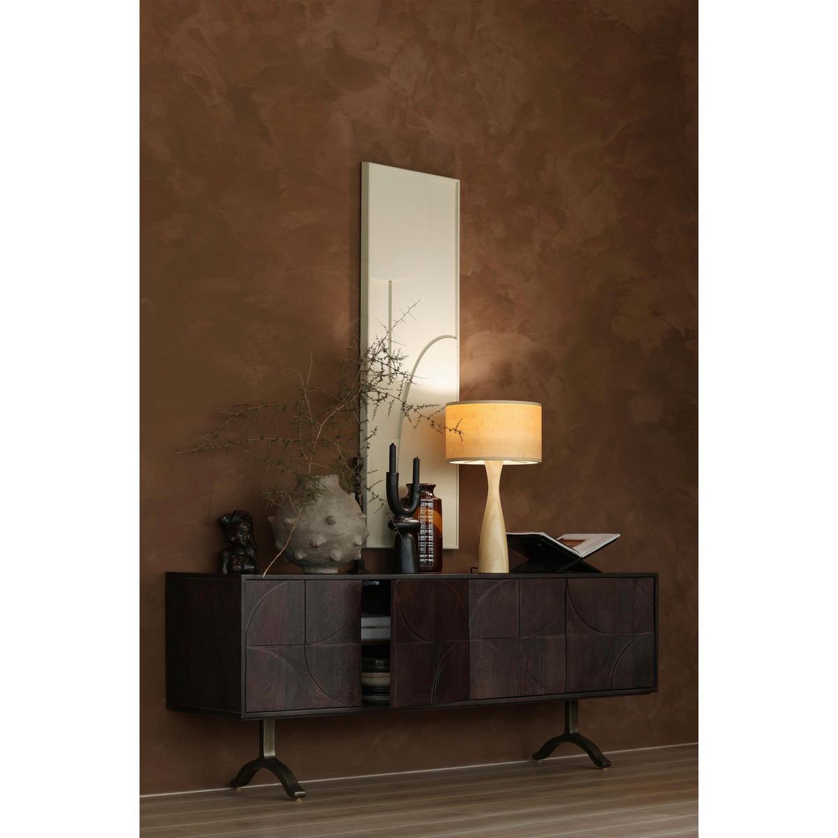 Sideboard Draw Walnussfarben - Messingfarben/Walnussfarben, Design, Holz/Metall (180/70/40cm) - Livetastic