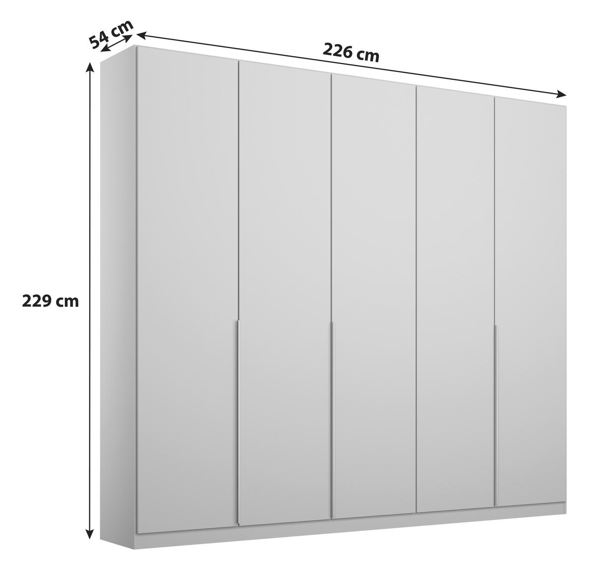 DULAP USI ROTATIVE ALABAMA - gri deschis, Modern, material pe bază de lemn (226/229/54cm) - Modern Living