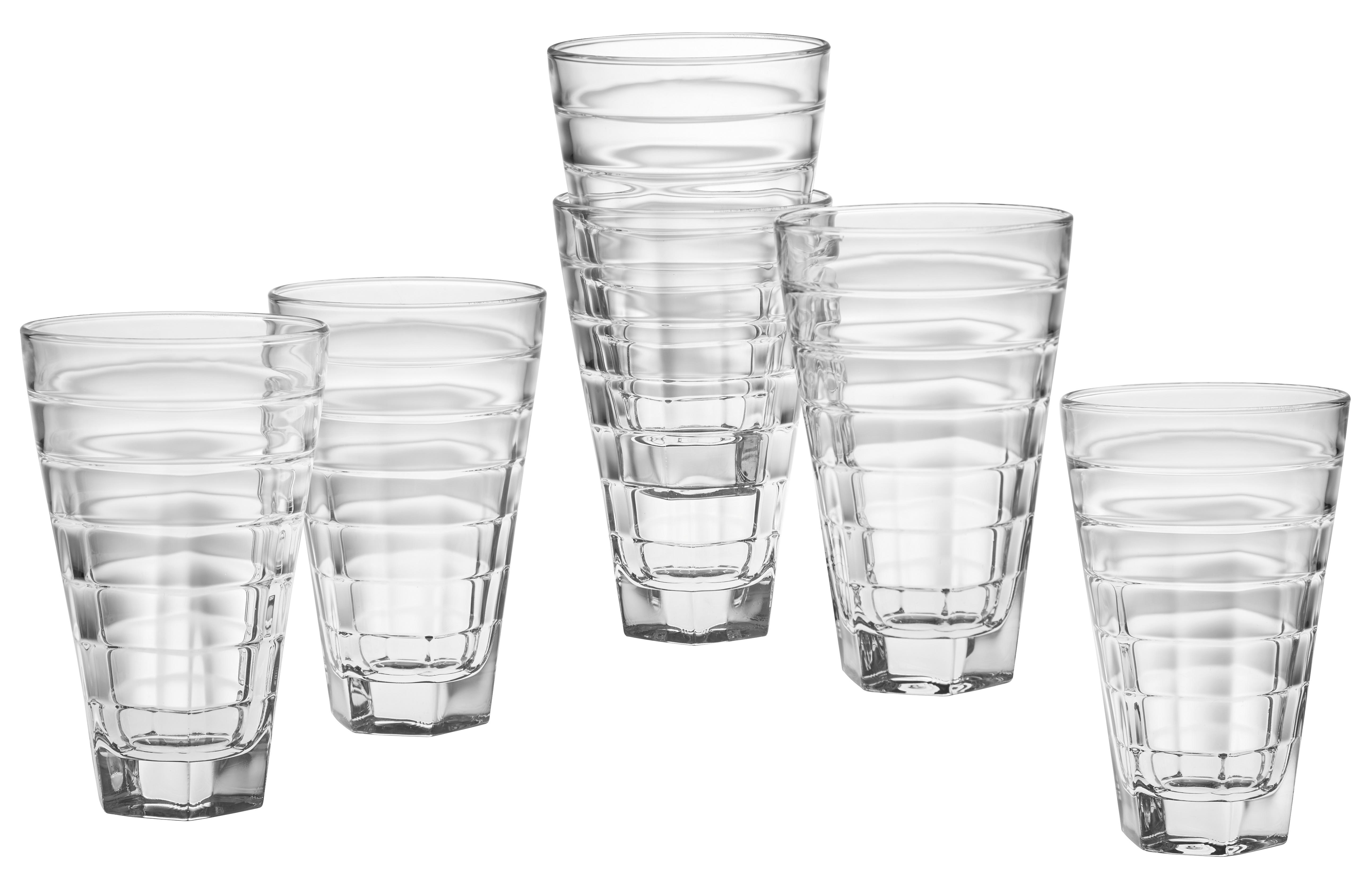Set Kozarcev Diego - prozorna, Konvencionalno, steklo (9/14,5cm) - Premium Living