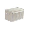 Korb Bamboo White - Weiß, Holz (29/18/19cm) - MÖMAX modern living