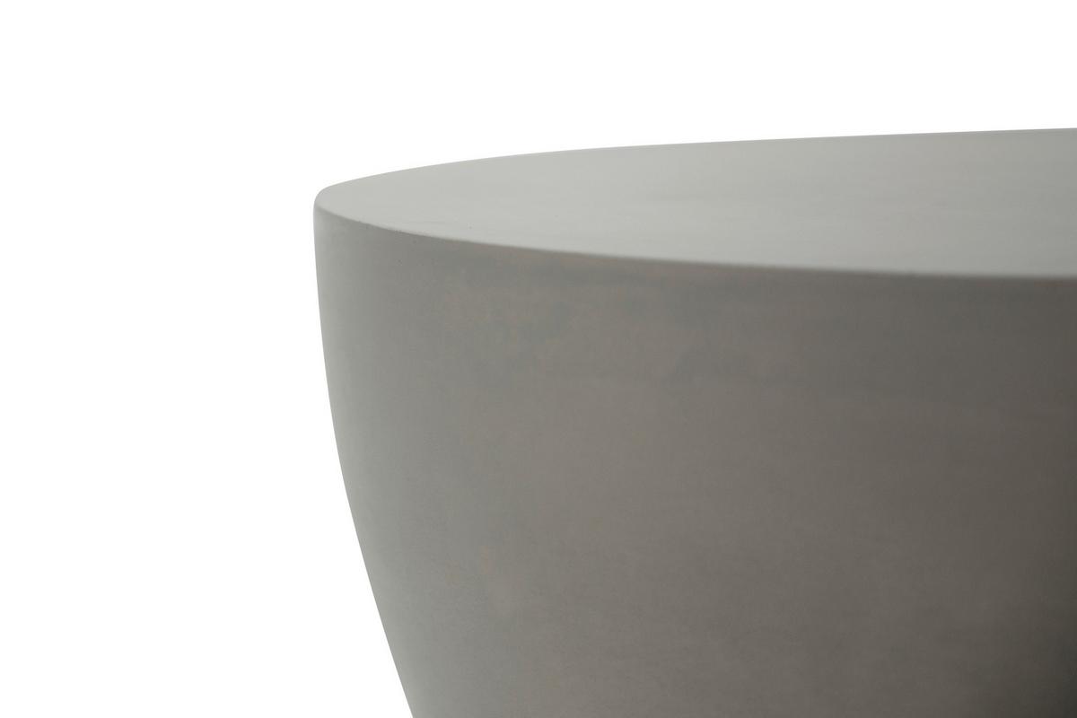 Loungetisch Chronos Hellgrau - Grau, KONVENTIONELL, Stein (66/66/41cm) - Gardenson