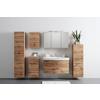 HÖGSKÅP FLORIDA -EXKLUSIV- - kromfärg/ekfärgad, Modern (40/180/35cm) - Premium Living