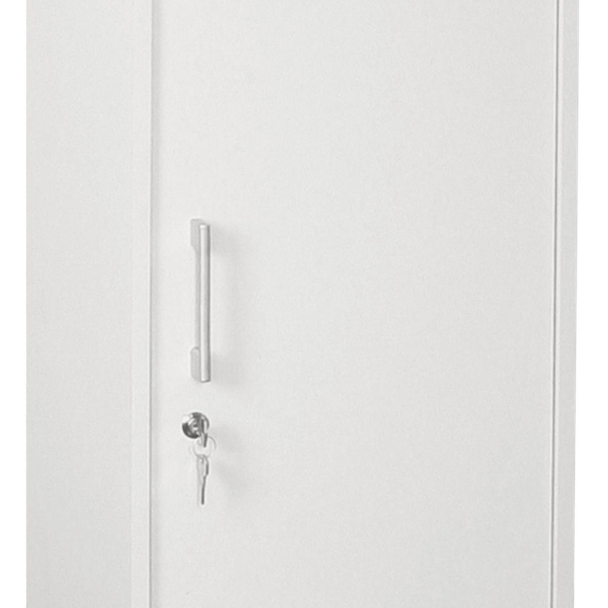 Aktenschrank "Serie 200", weiß - Weiß, Basics, Holzwerkstoff (39,3/110,9/34,5cm) - MID.YOU