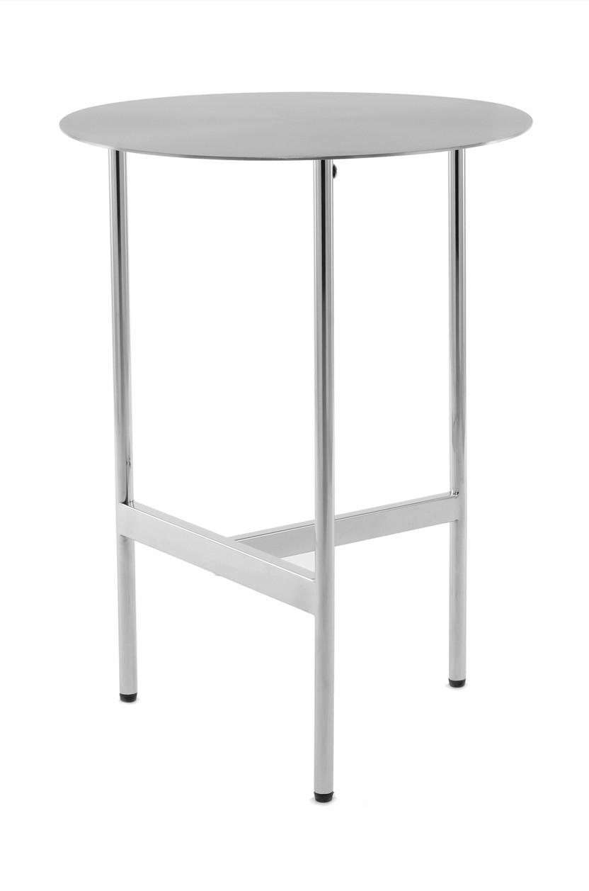 Beistelltisch Beistelltisch Pero 100 Silber - Silberfarben, Design, Metall (40/54/40cm) - Kayoom